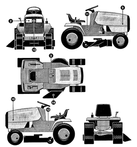 Part Location Diagram of 402404 Murray 18 Hp Hood (Right Hand)